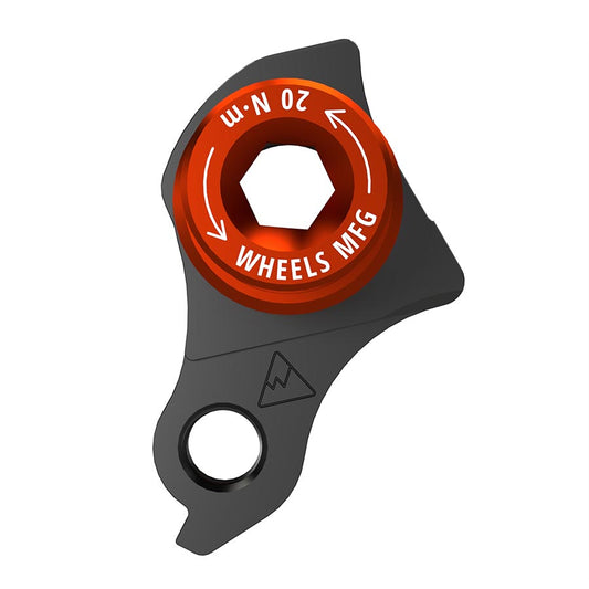 Wheels Manufacturing Universal Derailleur Hanger - 404-3 For Frames designed to accept SRAM UDH BLK/Orange