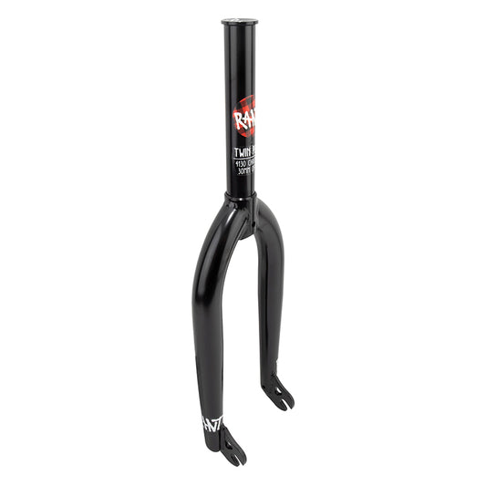 Rant Twin Peaks BMX 20` Threadless 1-1/8` Caliper Chromoly Black 30mm