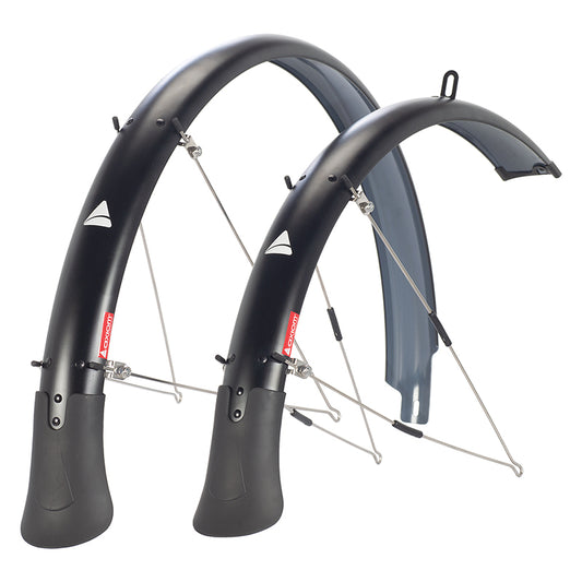 Axiom Flascheguard Fenders Pair MTB 26` x 60mm Polycarbonate Stainless Steel Matte Black 52mm / 2.0` 720g