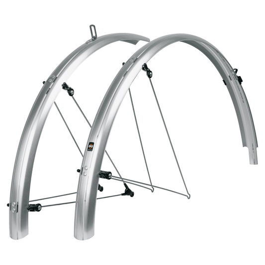 SKS B45 Bluemels Full Coverage Fender Set - 45mm 700 x 28-37 Silver