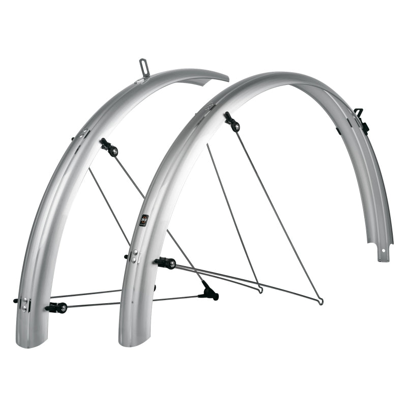 SKS B55 Bluemels Full Coverage Fender Set - 55mm 700 x 38-47 Silver