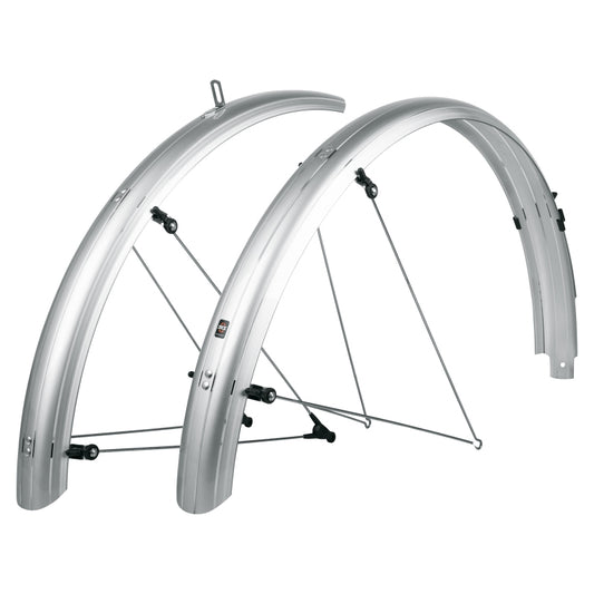 SKS B65 Bluemels Full Coverage Fender Set - 65mm 27.5/29/700 x 2.25 Silver