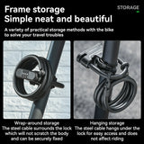 ROCKBROS U-Lock and Cable Scooter Bike Lock