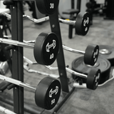 Pro Urethane Barbell Set(Straight or Curl) - 20 to 110 lbs (Barbell Set Only) - Muscle D Fitness - Premium Quality Urethane Barbell Set