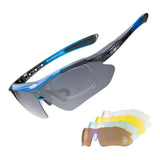 Slim Polarized Sports Sunglasses with 4 Lenses