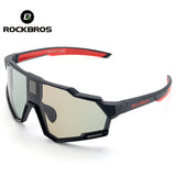 ROCKBROS Cycling Photochromic Glasses Electronic Color Changing SunGlasses Clear