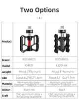 ROCKBROS Quick-Release Bike Pedals in Black (Pair)