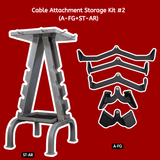 Functional Grip Cable Attachment and Storage Kit - Cable Attachment Storage Kit #2 - Muscle D Fitness
