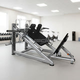 30-Degree Linear Hack Squat Machine - Muscle D Fitness - Plate-Loaded - Adjustable Foot Plate