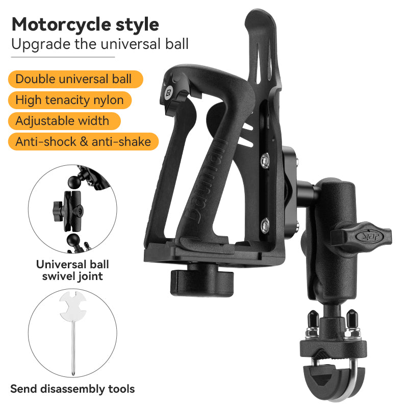 ROCKBROS Motorcycle & Bicycle Water Bottle Cage - Versatile Mount Holder