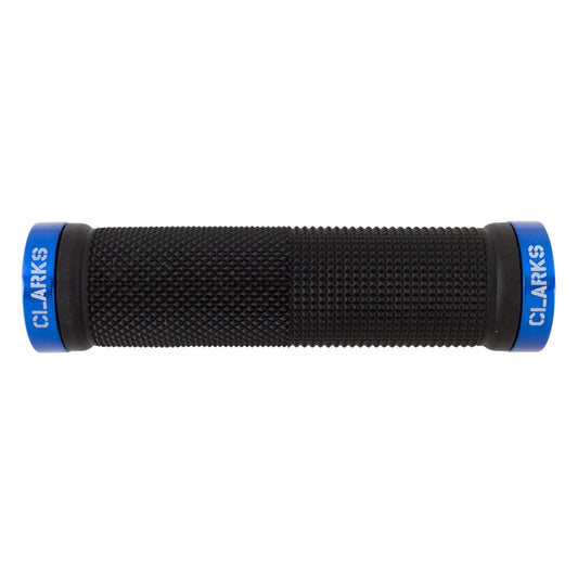 Clarks Lock-On Grips Blue/Black 130mm Dual Lock On