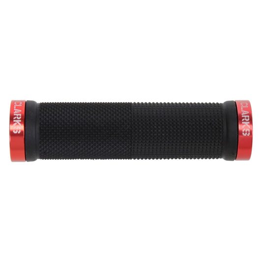 Clarks Lock-On Grips Black/Red 130mm Dual Lock On