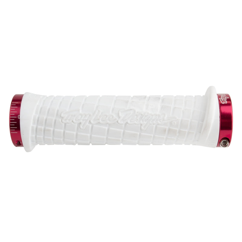 ODI Troy Lee Grips - White Lock-On