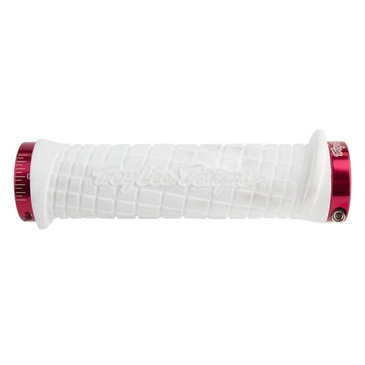 ODI Troy Lee Grips - White Lock-On