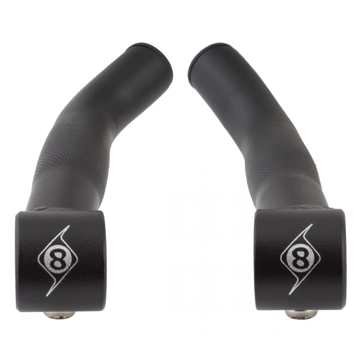 HB END OR8 BAR ENDS C-LITE SHORT ALY BK