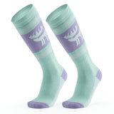 Qunature Wool Ski Socks Winter Warmth Shock Absorption for Skiing Comfort