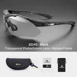 ROCKBROS Cycling Sunglasses Bicycle Photochromic Glasses Full Frame Eyewear