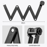 ROCKBROS Folding Bike Lock Heavy Duty Anti Theft with Mounting Bracket