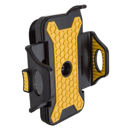 Clean motion Rotating Cell Phone Holder Adjustable Universal Black/Yellow