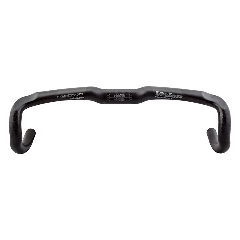 Vision Metron 4D Drop Handlebar - Carbon 31.8mm 42cm Black