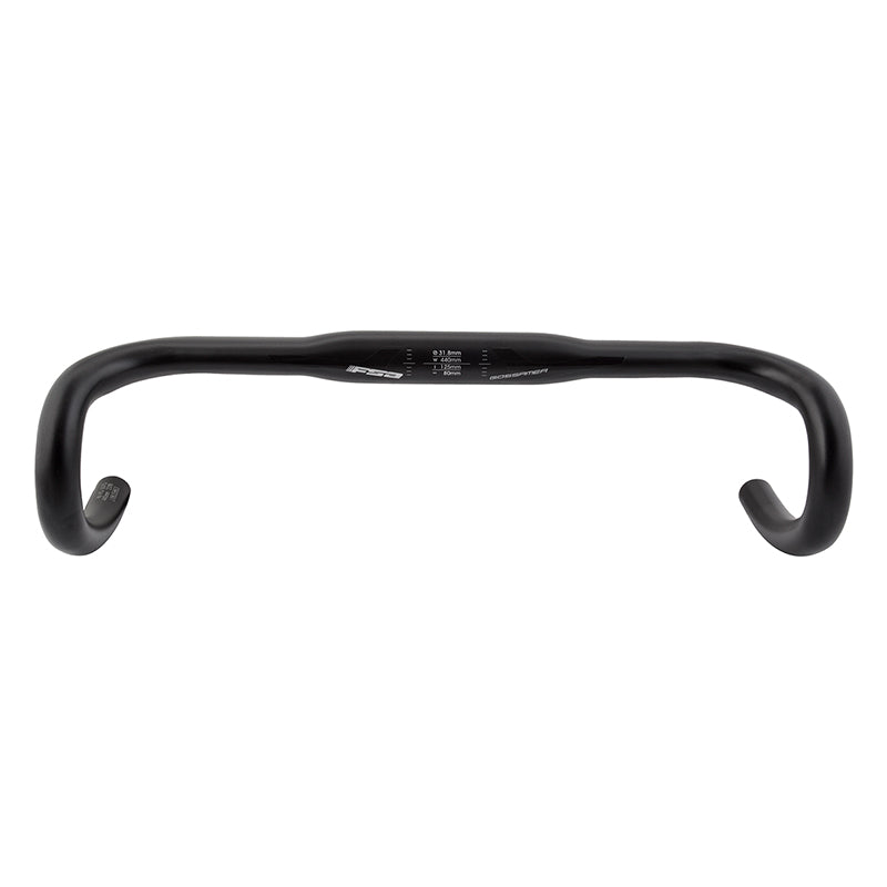 Full Speed Ahead Gossamer Compact Drop Handlebar - Aluminum 31.8mm 44cm BLK