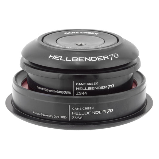 Cane Creek Hellbender 70 Lite Headset - ZS44/28.6/H8 ZS56/40 Tapered Black