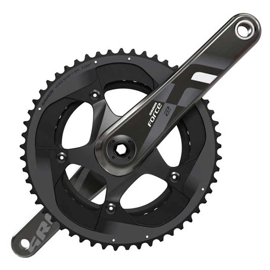 SRAM Force 22 Crankset - 172.5mm 11-Speed 53/39t 130 BCD GXP Spindle Interface BLK