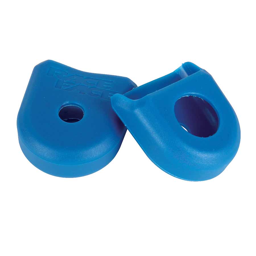 RaceFace Crank Boots: For Carbon Cranks 2-Pack Blue