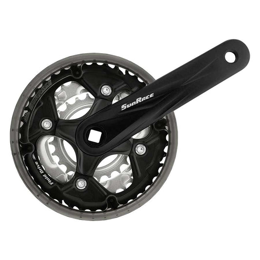 Sun Race FCM500 Crankset 6/7/8 sp.Square-tapered 24/34/42T 175mm Black