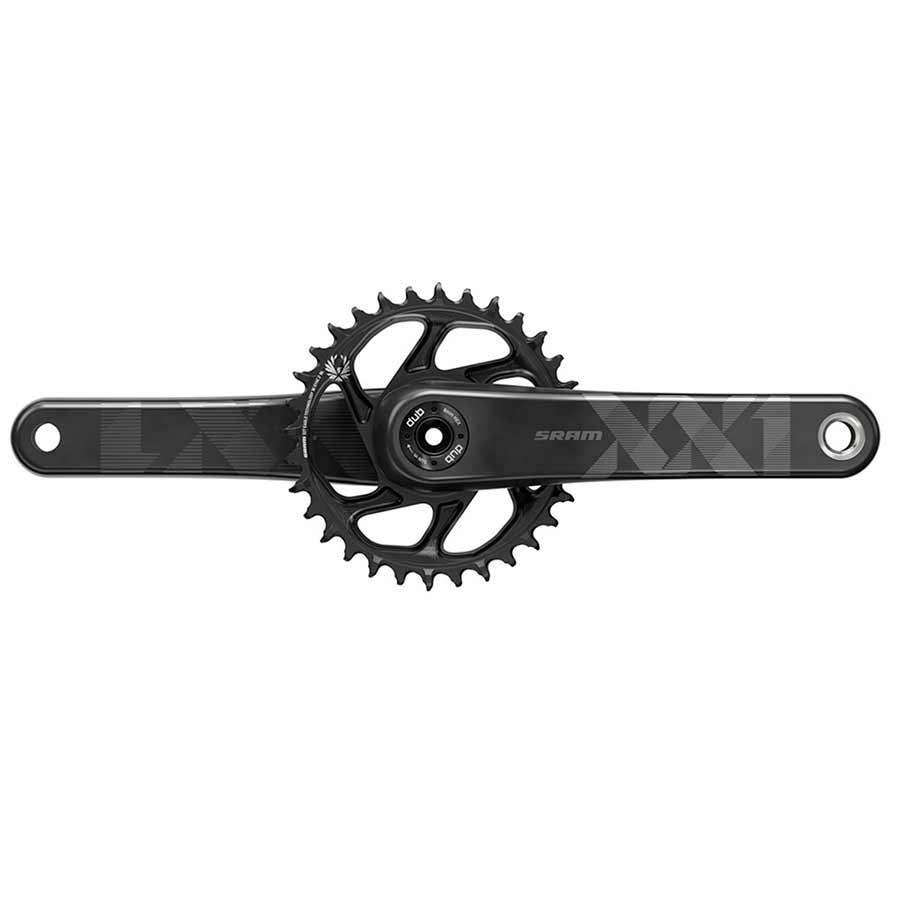 SRAM XX1 Eagle Carbon Boost Crankset - 175mm 12-Speed 34t Direct Mount DUB Spindle Interface BLK