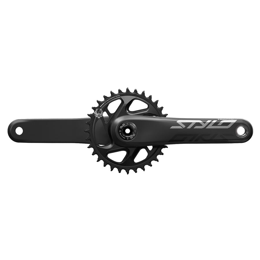 TruVativ STYLO Carbon Eagle Fat Bike Crankset - 170mm 12-Speed 30t Direct Mount DUB Spindle Interface For 170mm Rear Spacing BLK