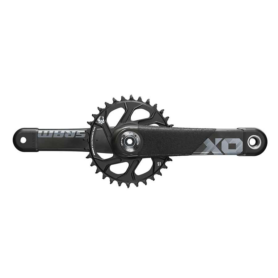 SRAM X01 All Downhill Crankset - 165mm 10/11-Speed 34t Direct Mount DUB Spindle Interface For 83mm BSA 104.5/107 PressFit BLK