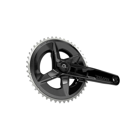 SRAM Rival AXS Crankset Quarq Power Meter - 160mm 12-Speed 48/35t Yaw 107 BCD DUB Spindle Interface BLK D1