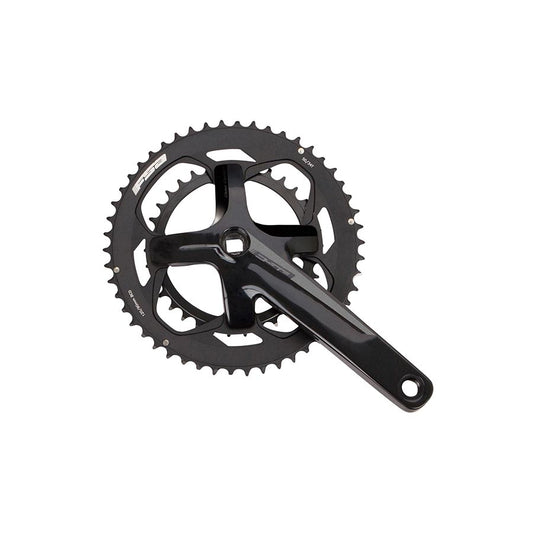 Full Speed Ahead Vero Compact Crankset - 172.5mm 9-Speed 50/34t 110 BCD Square Taper JIS Spindle Interface BLK