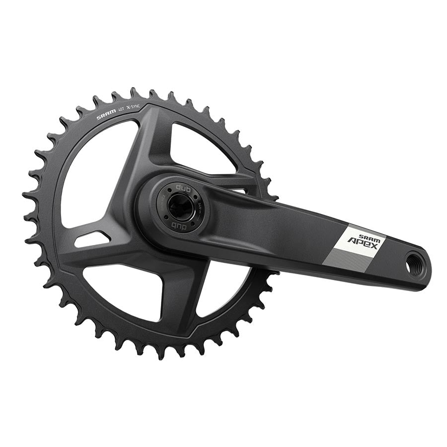 SRAM Apex D1 Crankset Speed: 12 Spindle: 28.99mm BCD: Direct Mount 42 DUB 165mm Black Cannondale AI