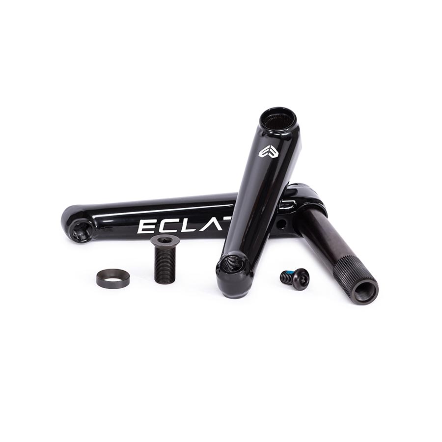 Eclat Tibia Crankset Spindle: 22mm 22mm 160mm Black BMX Set