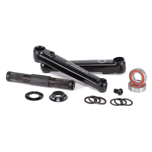 We The People Logic Crankset Spindle: 22mm 22mm 170mm Black BMX Set