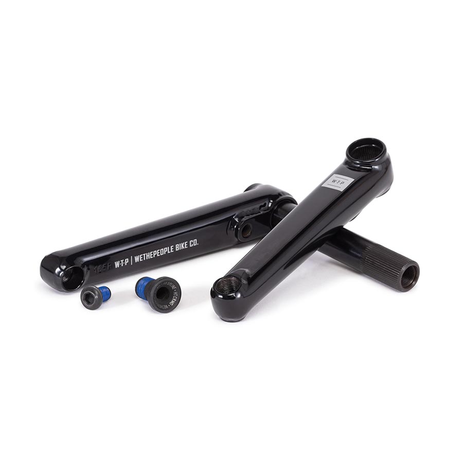 We The People Legacy Crankset Spindle: 22mm 22mm 165mm Black BMX Set