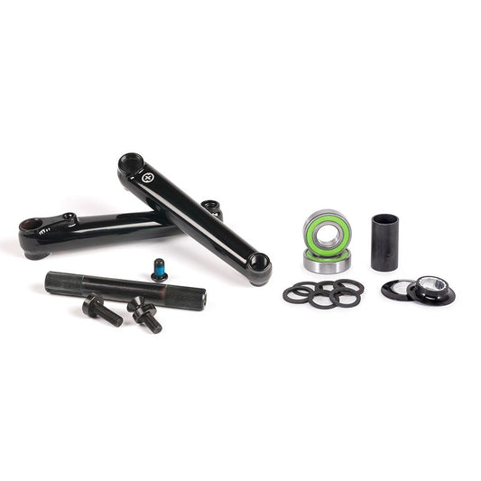 Salt Plus Metron48 Crankset Spindle: 19mm 19mm 165mm Black BMX Set