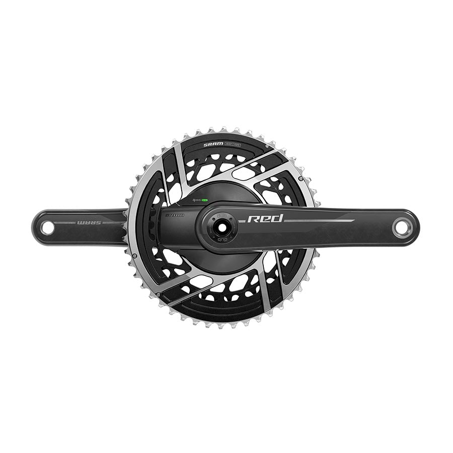 SRAM RED AXS Power Meter Crankset - 160mm 2x 12-Speed 48/35t 8-Bolt Direct Mount DUB Spindle Interface Natural Carbon E1