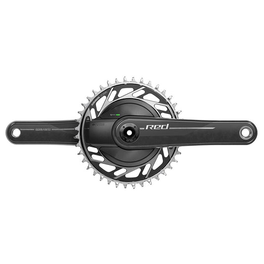 SRAM RED 1x XPLR AXS Power Meter Wide Crankset - 170mm 13-Speed 40t Threaded Mount 8-Bolt PM Spider DUB Spindle Natural Carbon E1