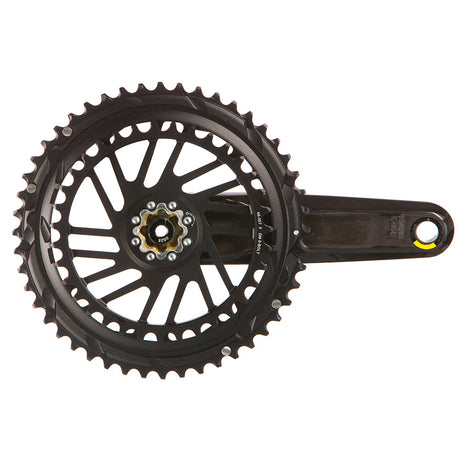 SRAM, Force 2x E1, Crankset, Speed: 12, Spindle: 28.99mm, BCD: Direct Mount SRAM 8 Bolt, 50/37, DUB, 160mm, Black, Road