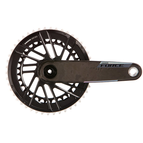 SRAM, Force 2x E1, Crankset, Speed: 12, Spindle: 28.99mm, BCD: Direct Mount SRAM 8 Bolt, 50/37, DUB, 160mm, Black, Road