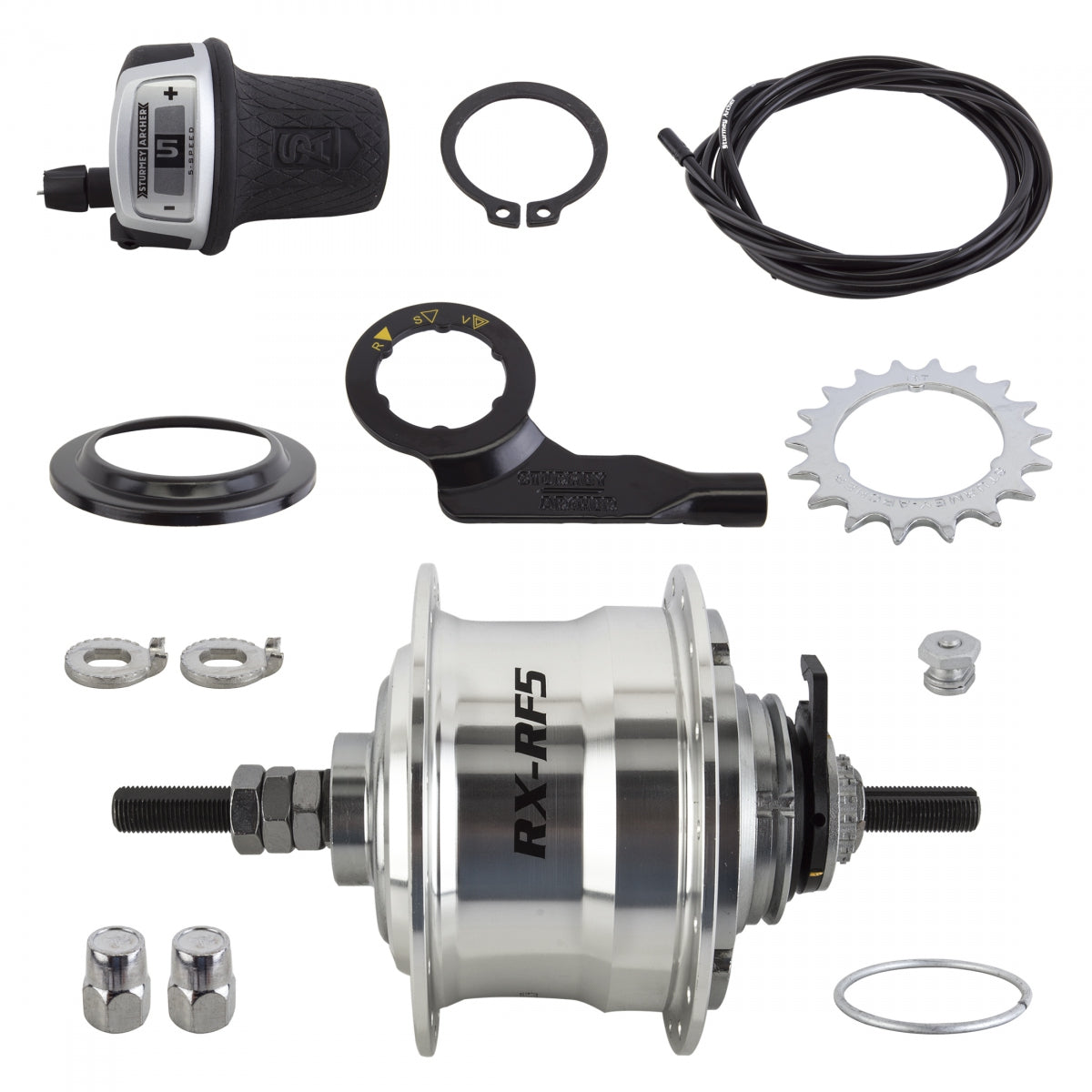 HUB RR S/A 5sp RXRF5 32 SL w/TRIM KIT/TWIST-SHIFTER TSC50/CABLE 1700mm 18T 135/185mm ROTARY