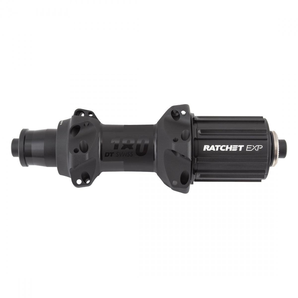 HUB RR DT 180 STRAIGHT PULL RD 24x130x5mmQR 8-11sCAS RATCHET EXP BK (K)