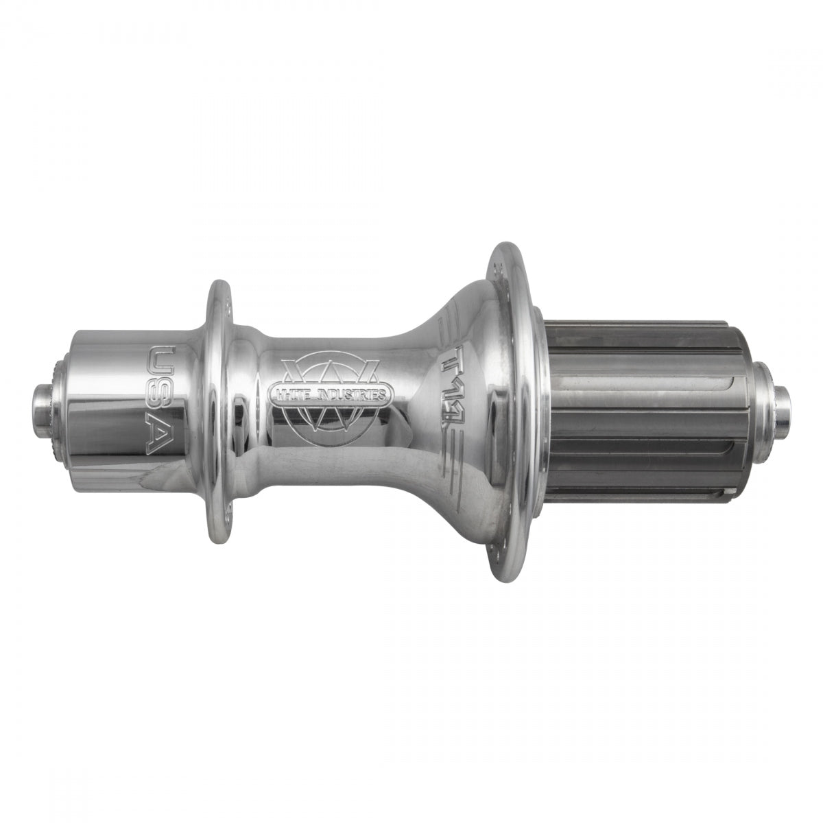 HUB RR WHITE IND T11 28x130x5mmQR 10-11sCAS TI NON DISC SL