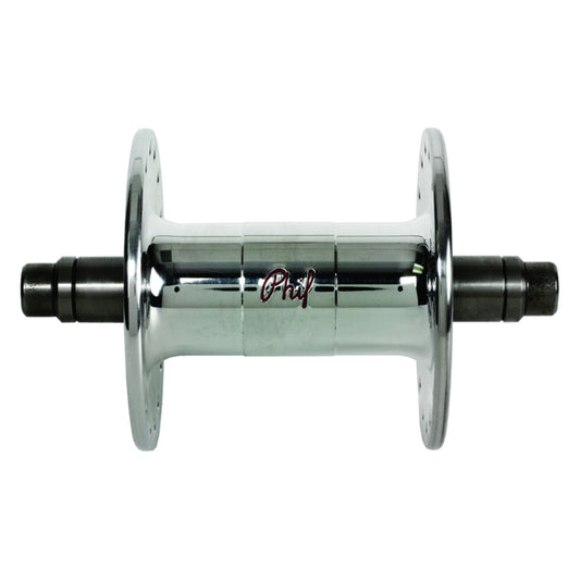 Phil Wood High-Flange Front Hub - 9 x 1 x 100mm Rim Brake Polished Silver 32h