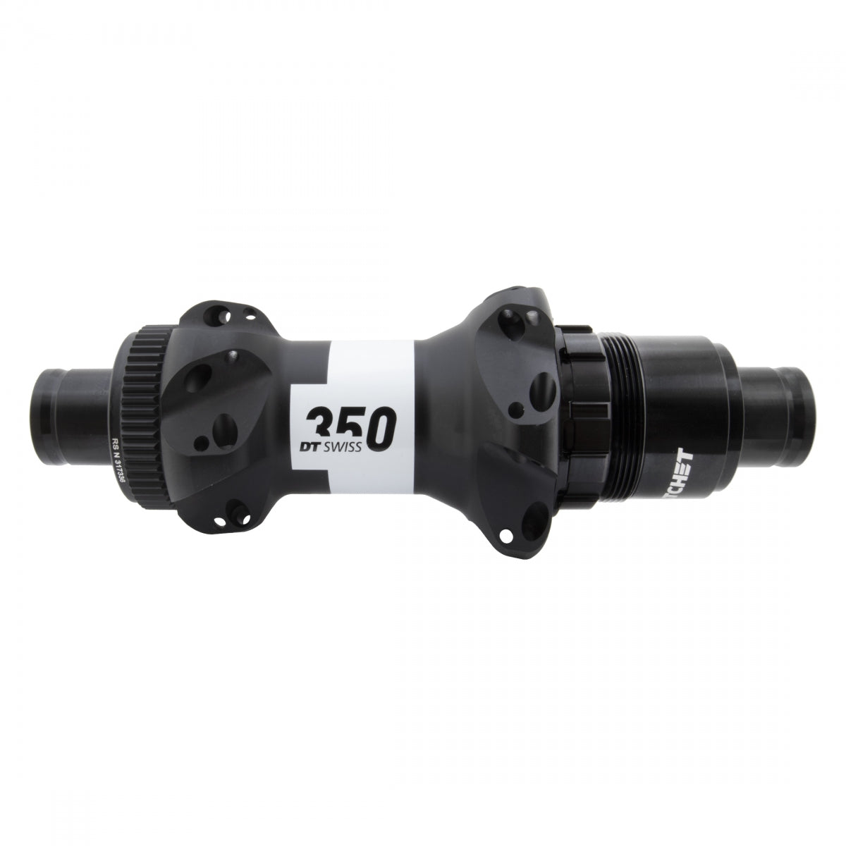 HUB RR DT 350 RD STRAIGHT PULL 24x142x12TA XDR CL 36T RATCHET BK (N)