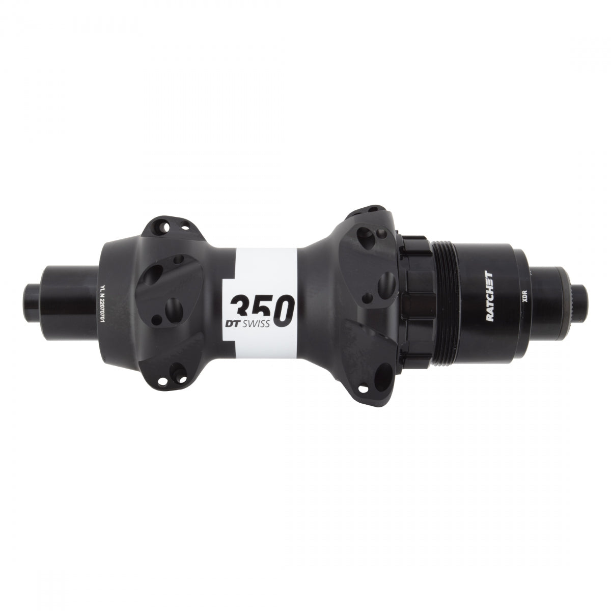 HUB RR DT 350 RD STRAIGHT PULL 24x130x5QR XDR 36T RATCHET BK (N)