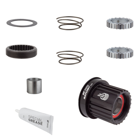 DT Swiss Ratchet LN Freehub Body Upgrade Kit - Shimano Micro Spline Standard Aluminum Sealed Bearing 36T